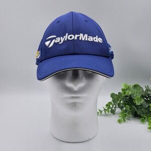 TaylorMade x Adidas Golf Hat PENTA R11 Flex Fit Cap Blue Fitted S/M Baseball Cap